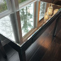 Mirrored Desk And Or Vanity. Read Description 