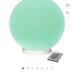 Modern Home LED Glowing Sphere with Infrared Remote Control 12 in