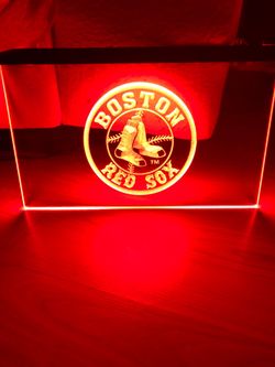 BOSTON RED SOX LED NEON RED LIGHT SIGN 8x12