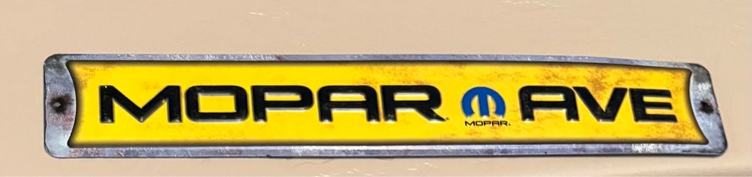 Mopar ave wall sign