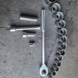 Big Sockets Ratchet Extensions Williams Craftsman Etc .