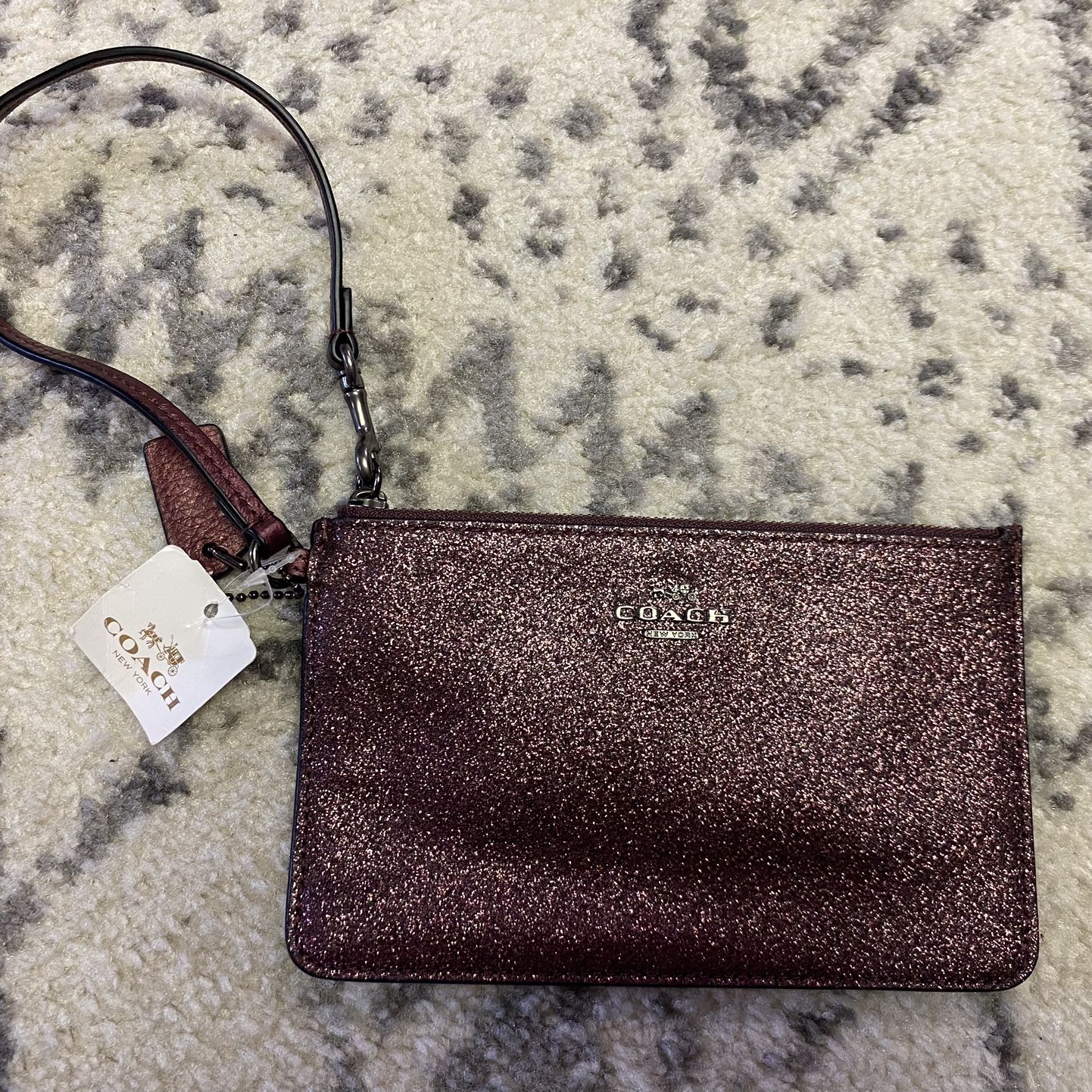 Coach top shimmer purse