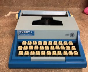 Blue Toy Typewriter 