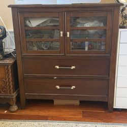 Modern Cherry Entertainment Cabinets