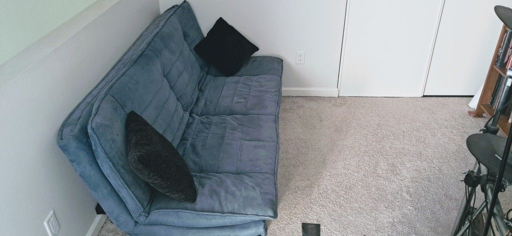 Mid Century Style Soft Futon Sleep Couch