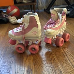 Roller Skate - pink, youth size 12, used