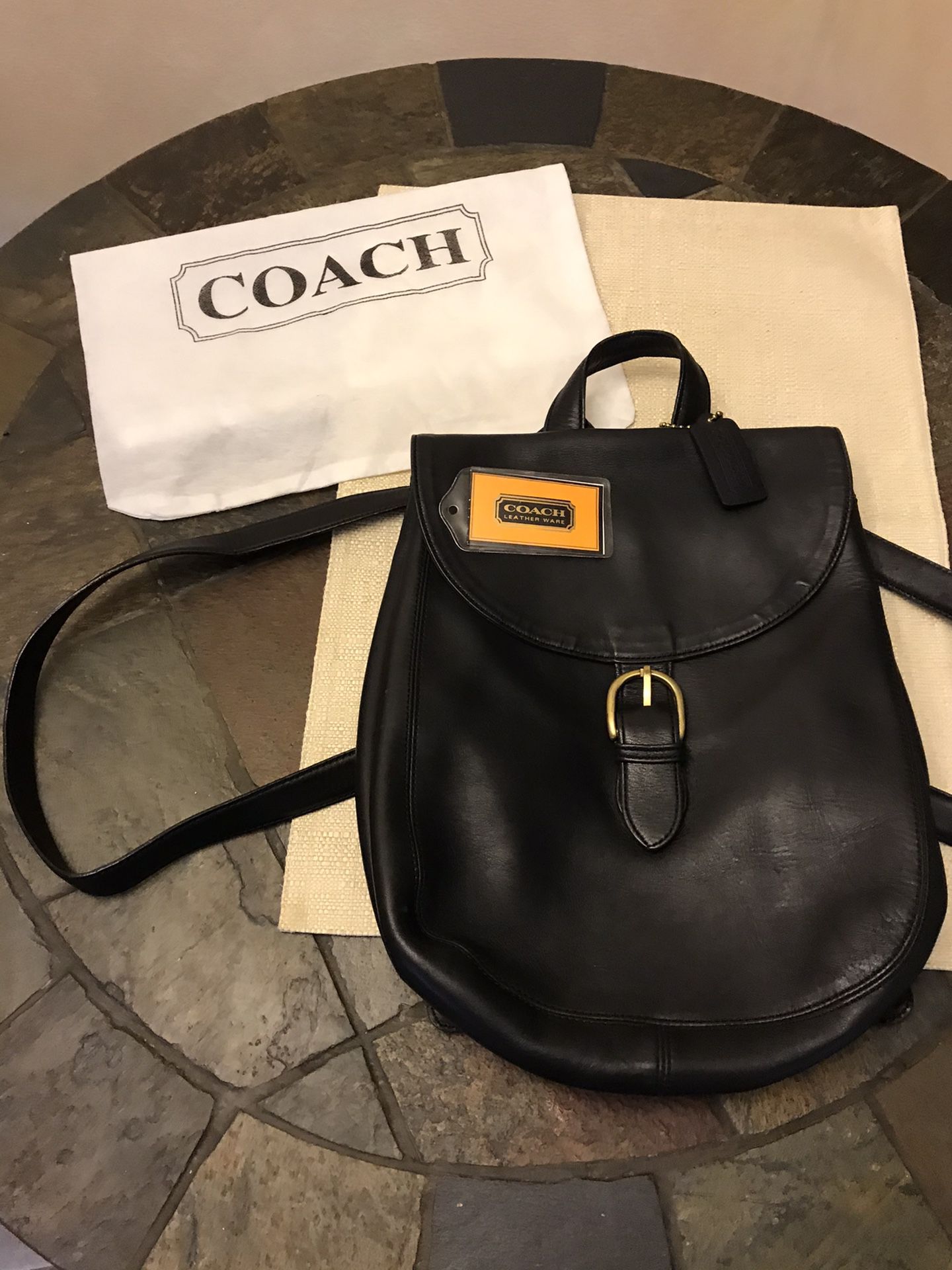 Coach Black Letter backpack/Purse