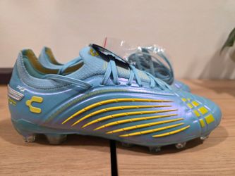 Charly Stinger PFX Aqua Silver Iridescent Soccer Cleats -Women's 9 - New