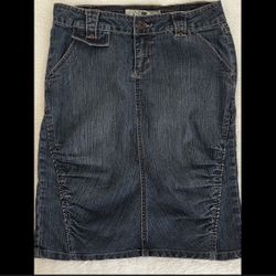 Jolt Sexy Y2K Denim Jean Stretch Knee Length Pencil Skirt Size 5