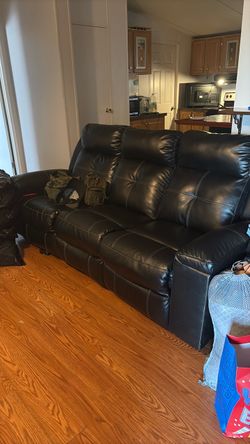 Leather recliner