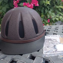 Troxel Dakota Grizzly Brown Riding Helmet & Defender Riding Gloves 
