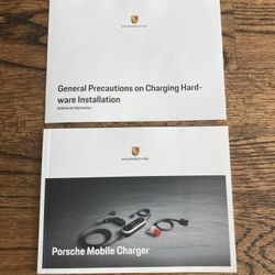 *Brand New OEM Porsche Mobile Charger User Manuals FOR SALE!