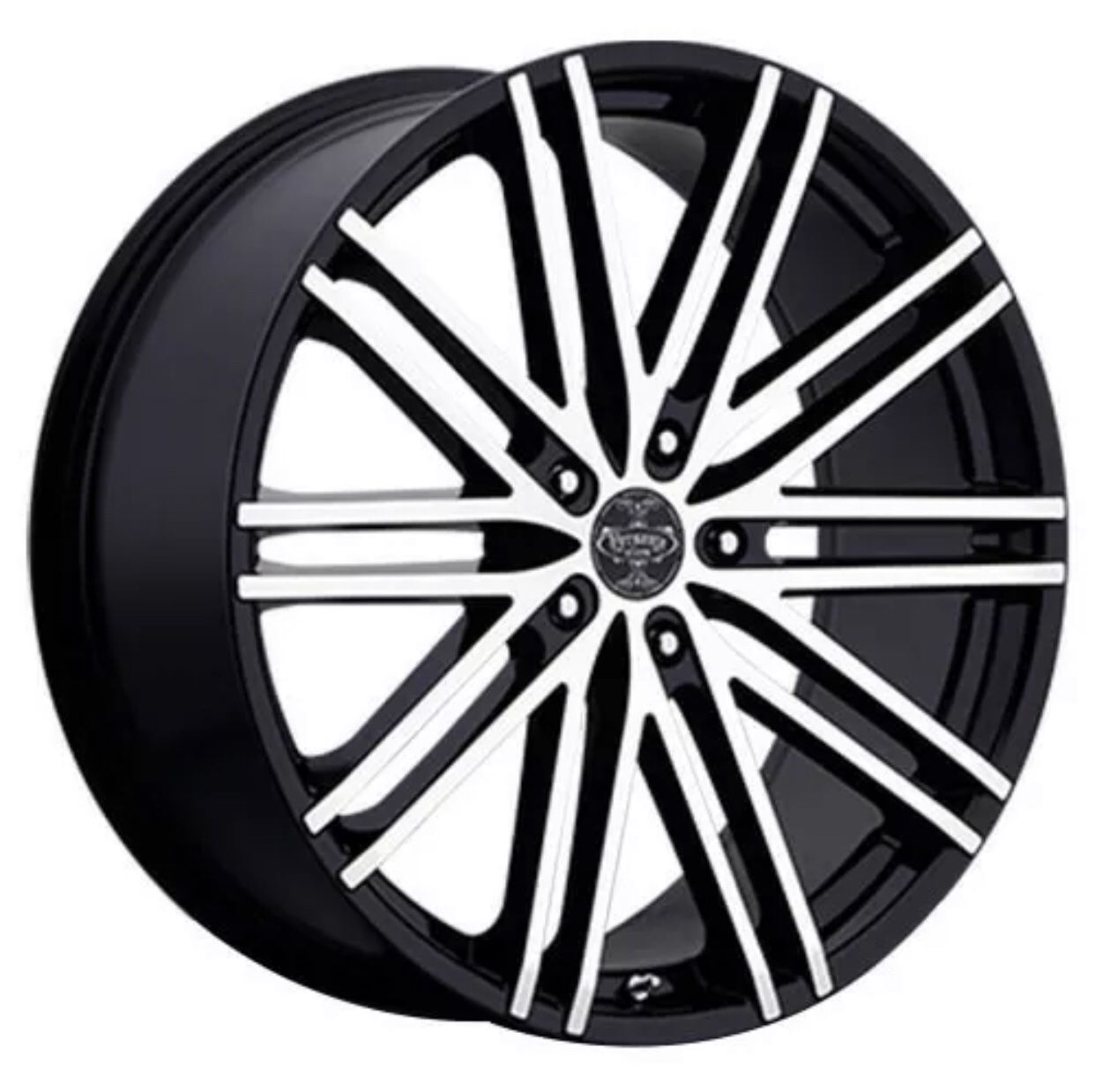22" Versante Wheels VE227 Black Machined Rim.....ONE RIM ONLY!!!.......NEVER MOUNTED.