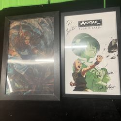 Avatar: The Last Airbender 11x17 Cardstock Signed By Jessie Flower Toph Aang