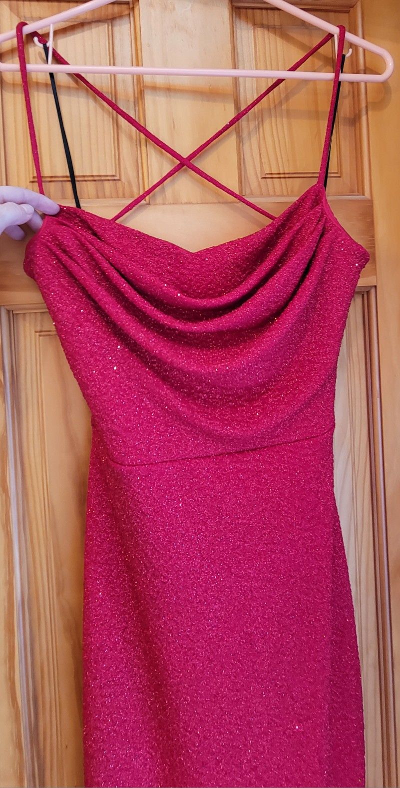 New Sparkly Red Prom Dress Size Large
