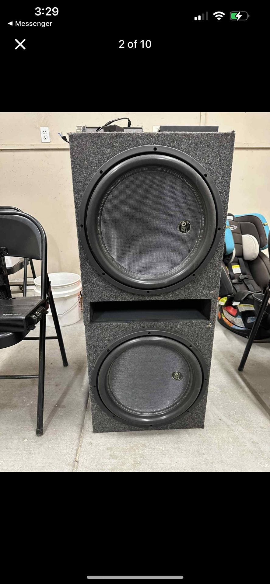 15" 4000W Transcend Subwoofers, Audio Amps, Capacitor, Fans-Great Deal