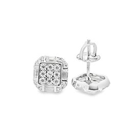 Sterling Silver VVS Mossanite 0.658 CTW Fancy Earring
