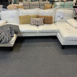 Beautiful New White u Shape Sectional 