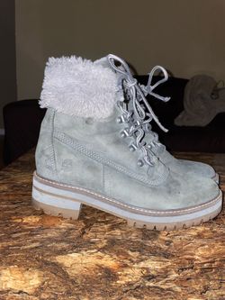 Timberland Courmayeur Valley 6" Faux Fur, Medium Grey