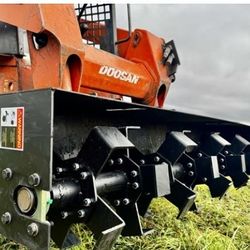 72" Tiller.  Excavator / Skid Steer attachment