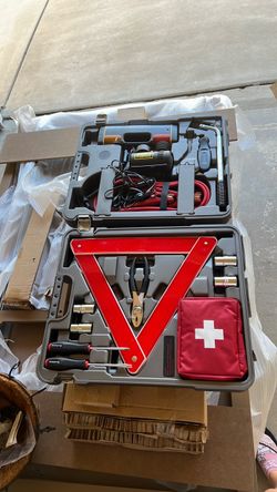 Brookstone Roadside Emergency Car Kit with Case