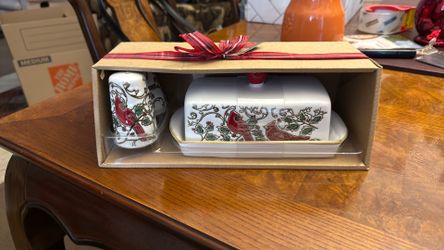 Salt & Pepper Shakers + Butter Dish