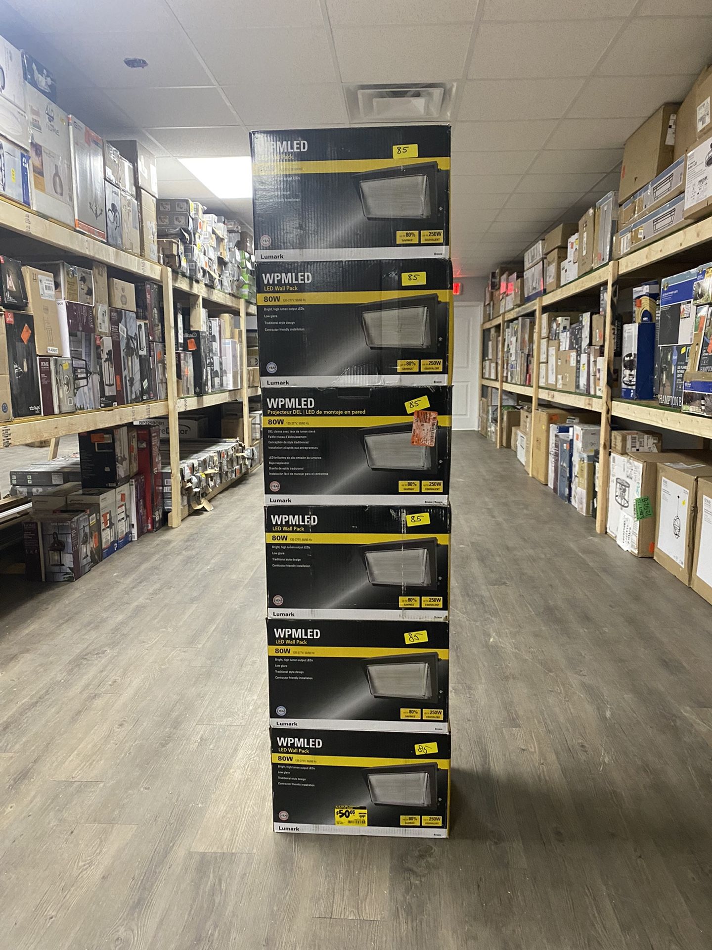 Lumark WP Series 250 Watt Equivalent Integrated LED Bronze Outdoor Small Wall Pack Light 10227 Lumens 4000K Bright White