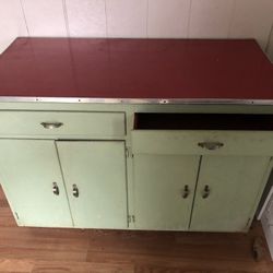 Antique Kitchen/workshop Cabinet 