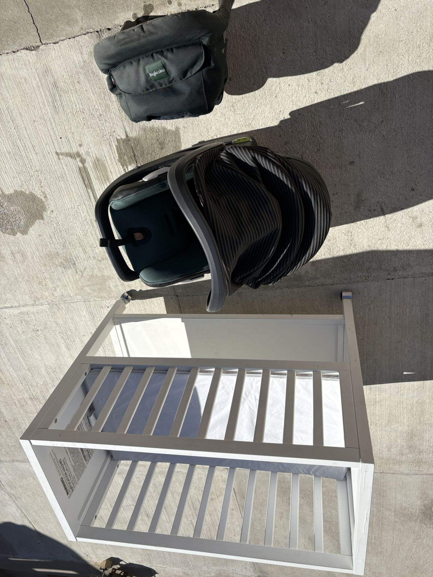 Baby products sets, crib, car seat 3 pack