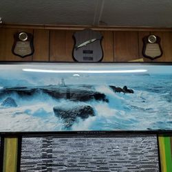 Avis De Coup De Vent Sur Les Poulians by Philip Plisson "Gale Warning" framed artwork