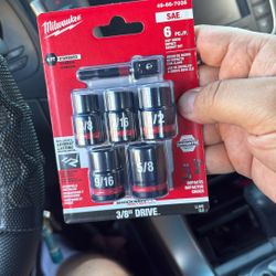 Milwaukee 3/8” Drive Impact Socket Set