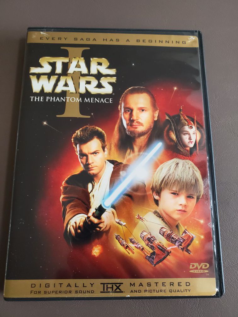 Star Wars 1 The Phantom Menace dvd