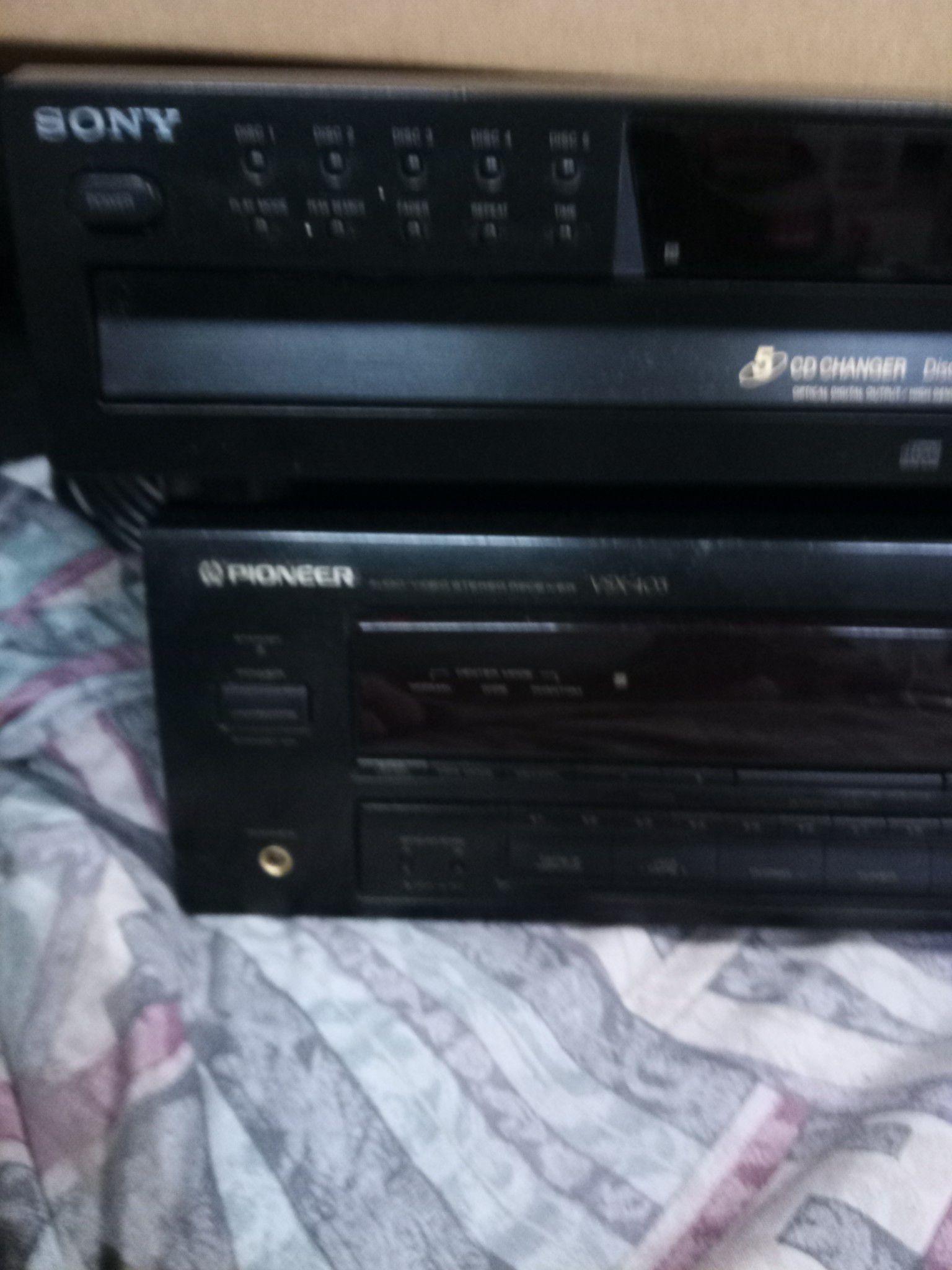 Sony disc changer pioneer receiver