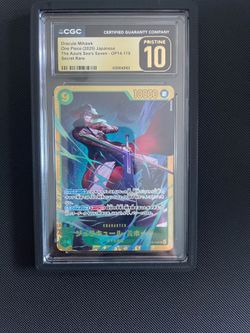 Japanese Dracule Mihawk OP14-119 CGC pristine