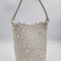 Neiman Marcus White Bucket Bag 