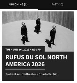 Rufus Du Sol Charlotte Tickets