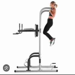 Power Tower pull up bar push up ab crunch dips home exercise gym equipment