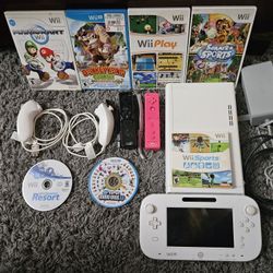 White Nintendo Wii U w/ Games &accessories 