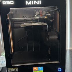 R3D 3D Printer, Sturdy Enclosed Housing, 5.9x5.9x8.6in Print Size, Auto Leveling Heated Rem