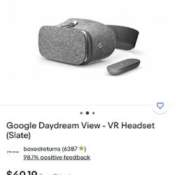 Google Vr Headset And Remote 