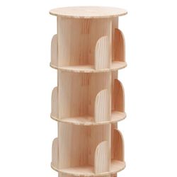 Four Tier Rotating Bookshelf 