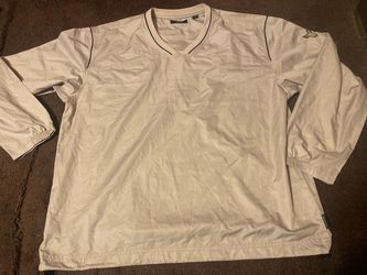 Callaway Golf Light Rain ☔️ tan Long Sleeve size XL V-Neck Pullover Windshirt