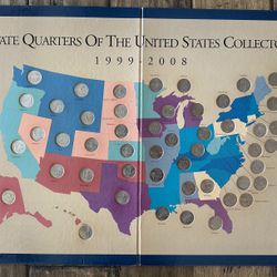 First State Quarters Of The United States Collector’s Map 1(contact info removed) Completed
