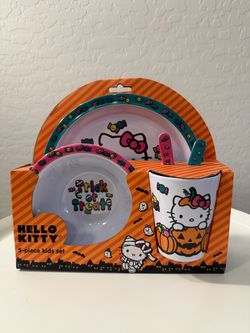 Hello Kitty Halloween 5-Piece Kids Dinnerware Set