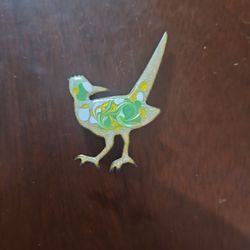 Vintage Copper Road Runner Brooch
