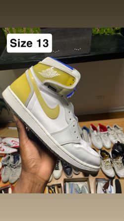 Size 13 Nike Air Jordan 1 High Switch Light Smoke Grey sneaker (will clean on order)