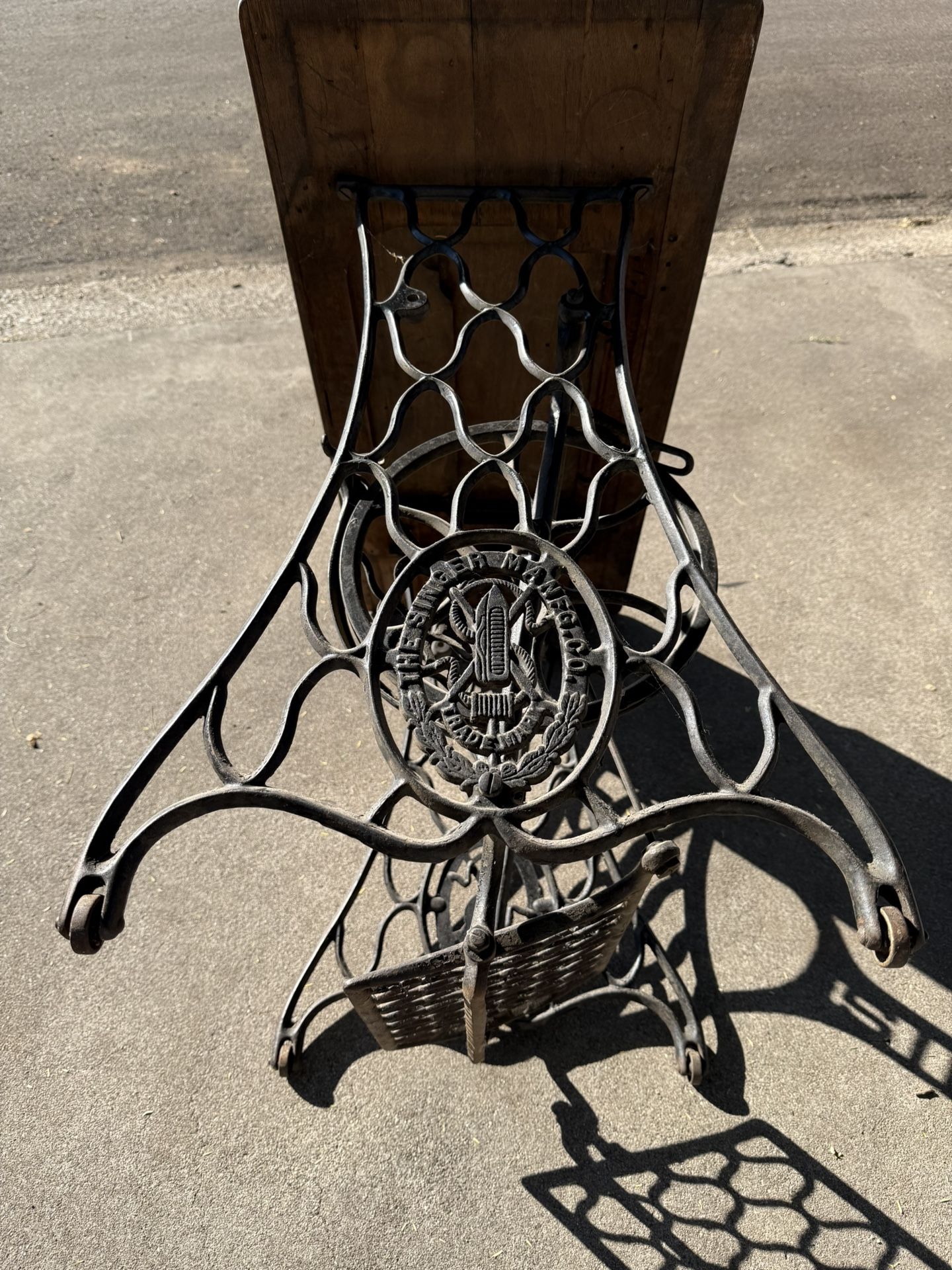 Antique Singer Sewing Machine Table.