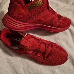 Women's  Red  Puma Shoes  Size 9