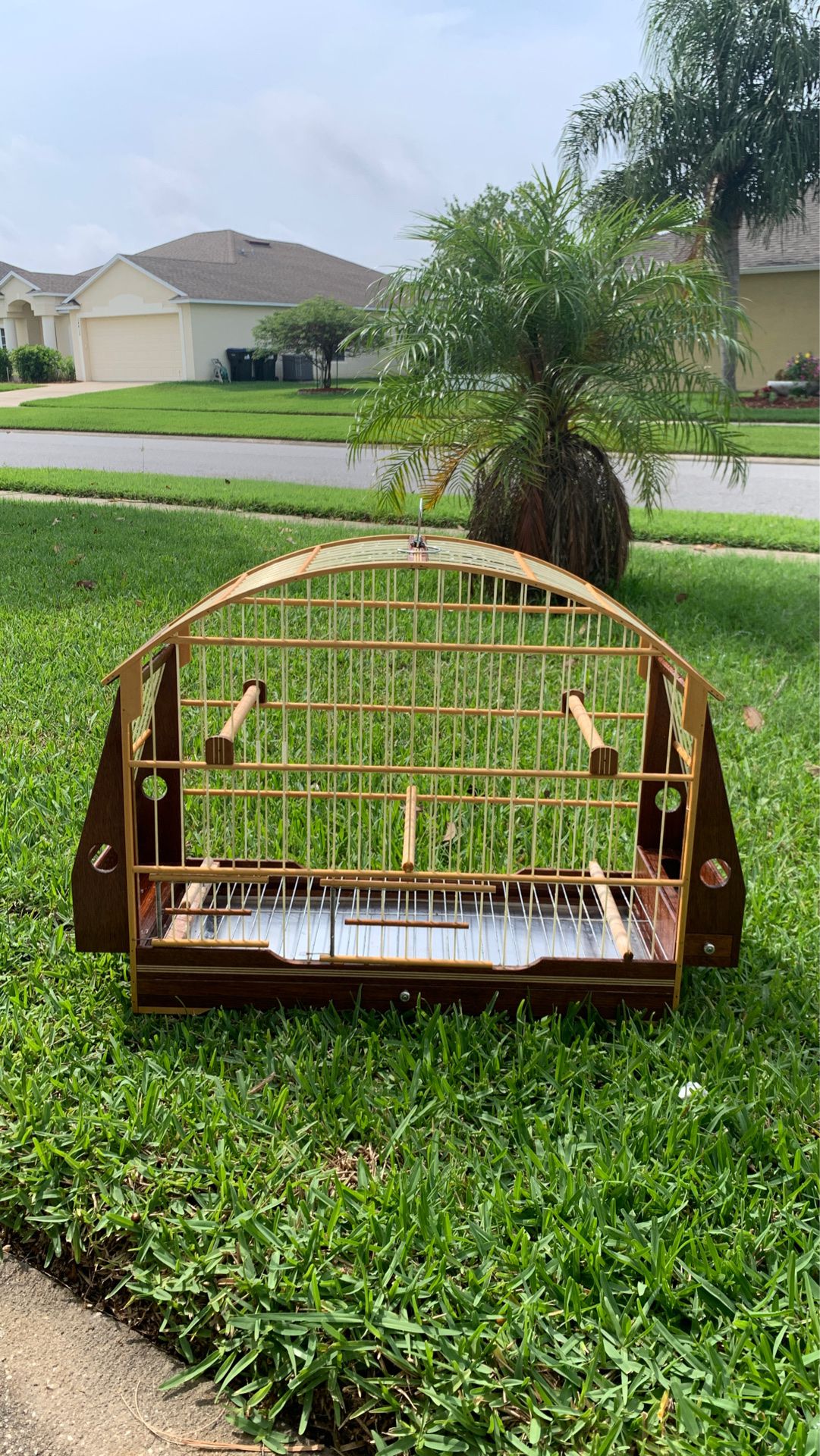 Fine wood Brazilian bird cage....canary....finches....cocktails