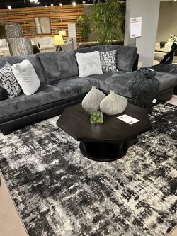 Chic & ultra-contemporary design sectional offering extra seating space